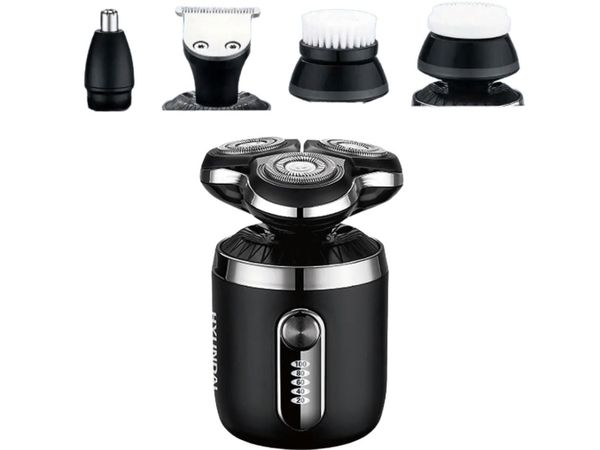 Máy cạo râu khô & ướt đa năng 4 trong 1 Hyundai PHT-083-BK, Chống nước – Êm ái