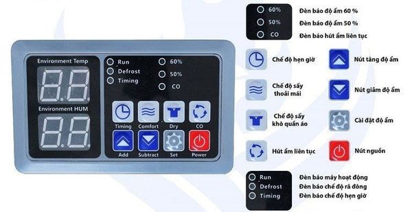 Máy hút ẩm không khí công nghiệp Kosmen KM-250S, công suất 250 lít/ngày