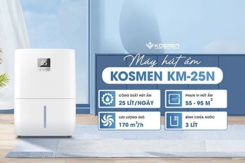 Máy Hút Ẩm Kosmen KM-25N – Giải Pháp Chống Nồm Hiệu Quả