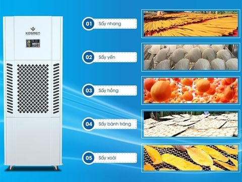 Máy hút ẩm không khí công nghiệp Kosmen KM 180S, công suất 180 lít/ngày