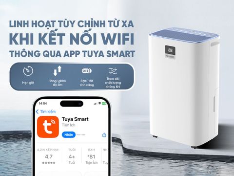 Máy hút ẩm lọc không khí Kosmen KM-30N – Giải pháp chống ẩm mốc cao cấp