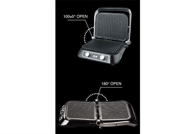 Kẹp nướng điện sandwich TIROSS TS9662 mở 180 độ, 2 role điều chỉnh nhiệt