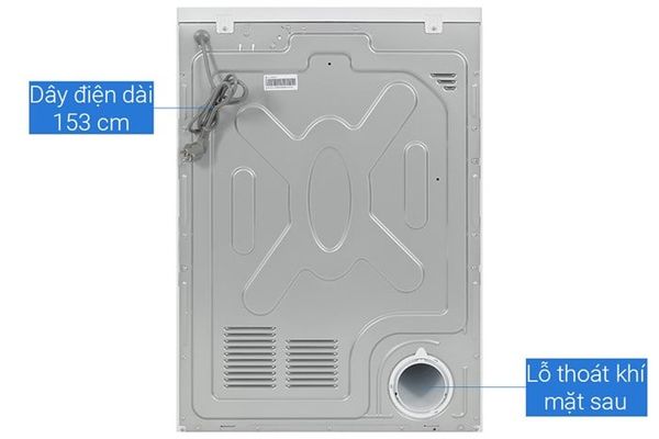 Máy sấy quần áo thông hơi Casper TD-72VWD 7.2 kg Chống nhăn tiết kiệm điện
