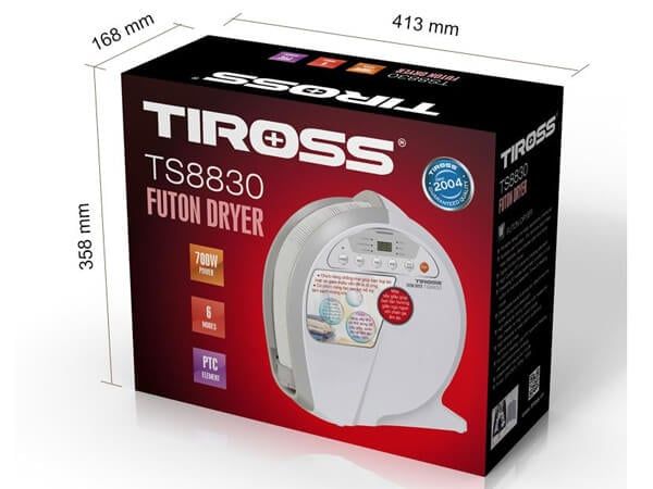 Máy sấy giày, sấy Chăn Ga gối, sấy lông thú cưng Tiross TS8830, 700W