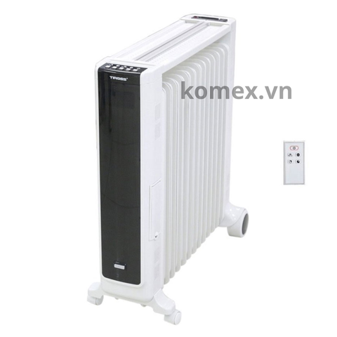 Máy Sưởi Dầu Tiross TS9215 15 Thanh, Công Suất 2800W, Có Điều Khiển, Tiết Kiệm Điện