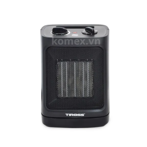 Máy sưởi gốm Ceramic Tiross TS9442 (2000W), Tự ngắt khi đổ, Không khô da
