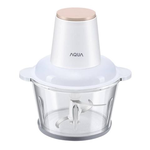 Máy xay thịt Aqua 1.8L AQS-GGS201R-(W)-VN, cối thủy tinh, lưỡi dao inox kép sắc bén