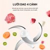 Máy xay thịt Aqua 1.8L AQS-GGS201R-(W)-VN, cối thủy tinh, lưỡi dao inox kép sắc bén