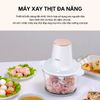 Máy xay thịt Aqua 1.8L AQS-GGS201R-(W)-VN, cối thủy tinh, lưỡi dao inox kép sắc bén