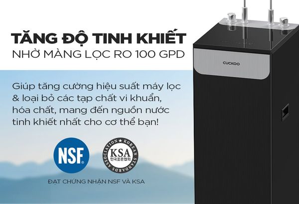 Máy lọc nước nóng lạnh RO Cuckoo CP-ARPV1201S/BKCRVNCV, Hàn Quốc, 12 lõi