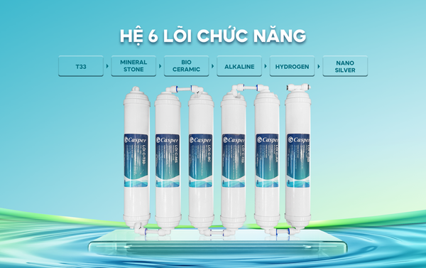Máy Lọc Nước Nước Kiềm Casper Hydrogen 10 Lõi WH-D6V1 chính hãng giá rẻ
