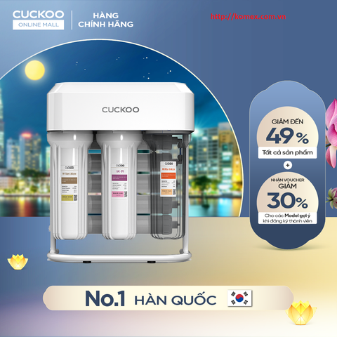 Máy lọc nước RO 9 lõi Hàn Quốc để gầm, âm tủ Cuckoo CP_ERPV0901U_WHVNCV