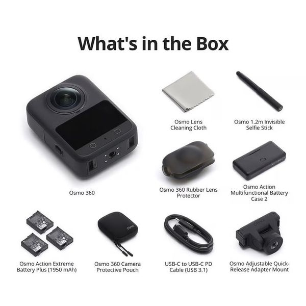 Máy quay hành động DJI Osmo 360 Adventure Combo