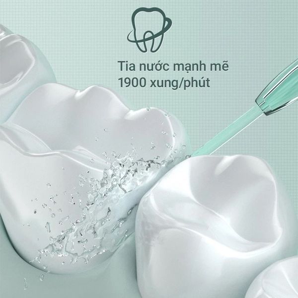 Máy tăm nước vệ sinh răng miệng Enchen Mint 3, Xanh Bạc Hà