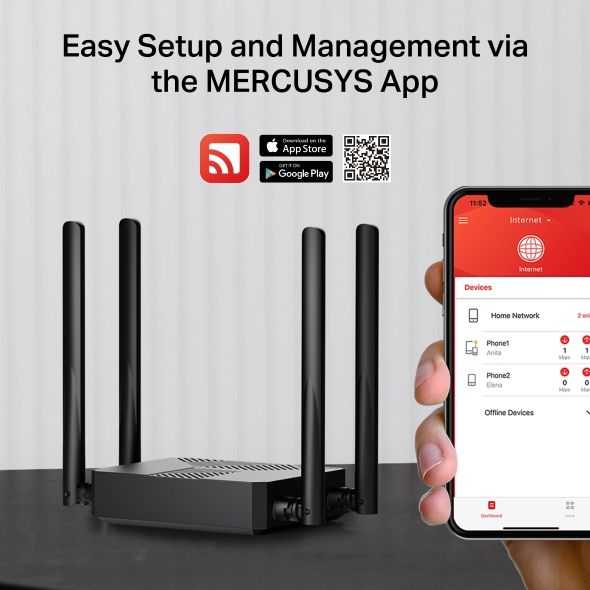 Bộ Phát Sóng Router WiFi 6 AX1500 TP-Link MR62X BSS Color giảm thiểu nhiễu từ các mạng lân cận