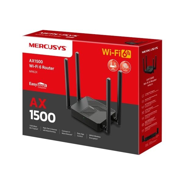Bộ Phát Sóng Router WiFi 6 AX1500 TP-Link MR62X BSS Color giảm thiểu nhiễu từ các mạng lân cận
