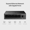 Switch Mercusys MS105GS 5 Cổng Gigabit 10/100/1000Mbps Vỏ Kim Loại, giúp thiết bị tự động nhận diện tốc độ và loại cáp