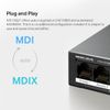 Switch PoE Mercusys S106LP 10/100Mbps 6 Cổng 4 Cổng PoE+ 40W Vỏ Kim Loại, Nút gạt vật lý giúp tách biệt lưu lượng giữa các cổng