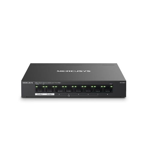 Switch PoE+ Gigabit 8 Cổng Mercusys MS108GP (7 Cổng PoE+, 65W, Extend 250m), Giảm nguy cơ xung đột và truy cập trái phép