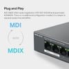 Switch PoE+ Gigabit 8 Cổng Mercusys MS108GP (7 Cổng PoE+, 65W, Extend 250m), Giảm nguy cơ xung đột và truy cập trái phép