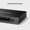 Switch Gigabit 8 Cổng Mercusys MS108GS Vỏ Kim Loại bảo vệ linh kiện bên trong và duy trì hiệu suất ổn định