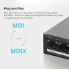 Switch PoE Mercusys MS110P 10/100Mbps 8 Cổng PoE+ 65W Vỏ Kim Loại, Truyền dữ liệu và cấp nguồn trên một cáp