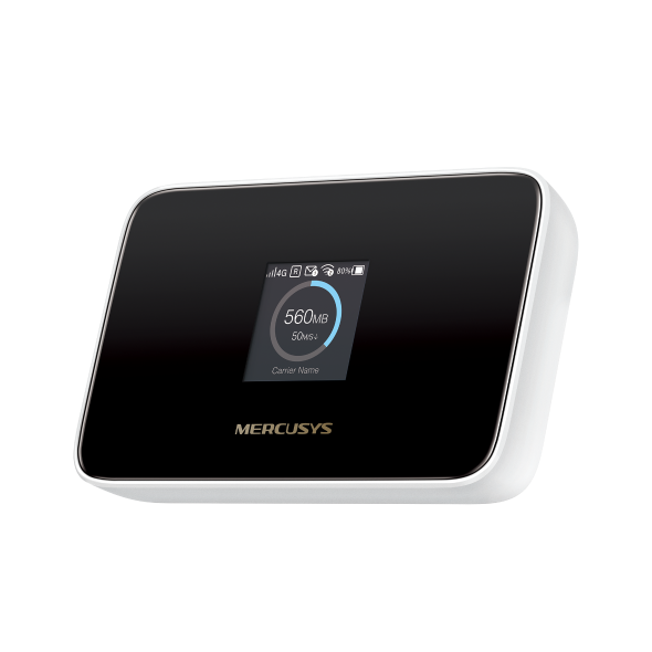 Bộ phát WiFi 4G LTE di động Mercusys MT115 WiFi 6 AX300 pin 2400mAh, Nano SIM