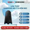 Loa Tháp Samsung MX-T70 Kèm Mic, Công Suất 1500W, Bass Booster, Hiệu Ứng Đèn DJ Light
