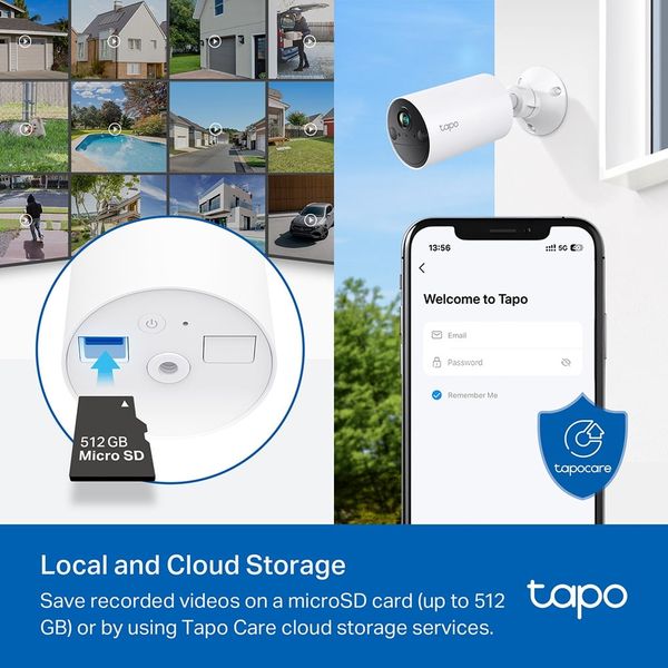 Camera wifi an ninh ngoài trời dùng pin Lithium-ion Sạc lại TP-Link Tapo C410, 2K 3MP