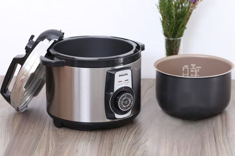 Nồi áp suất điện điều khiển cơ Philips HD2103/66, dung tích 5 lít, công suất 900ww