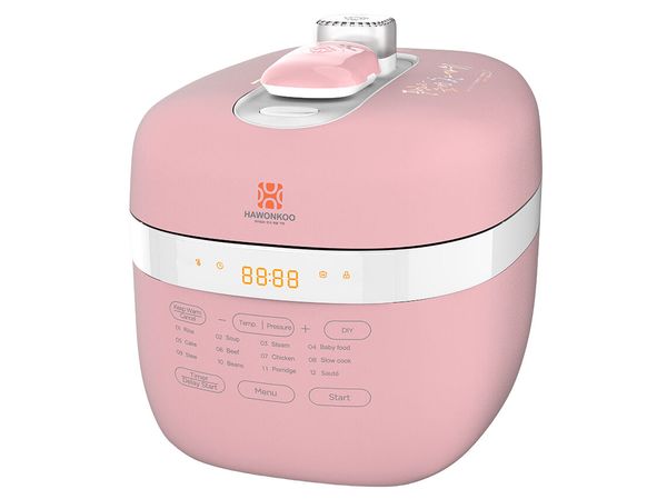 Nồi áp suất điện tử Hawonkoo PCH-500, Hàn Quốc, dung tích 5 lít, điều khiển cảm ứng, màn hình LED