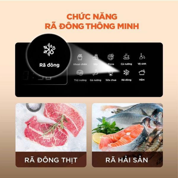 Nồi chiên không dầu hơi nước Morico MA801, dung tích 16 lít, 53 chế độ nấu