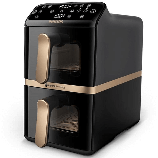 Nồi chiên không dầu Philips NA462/70 10L–2 ngăn, RapidAir Plus, 2750W