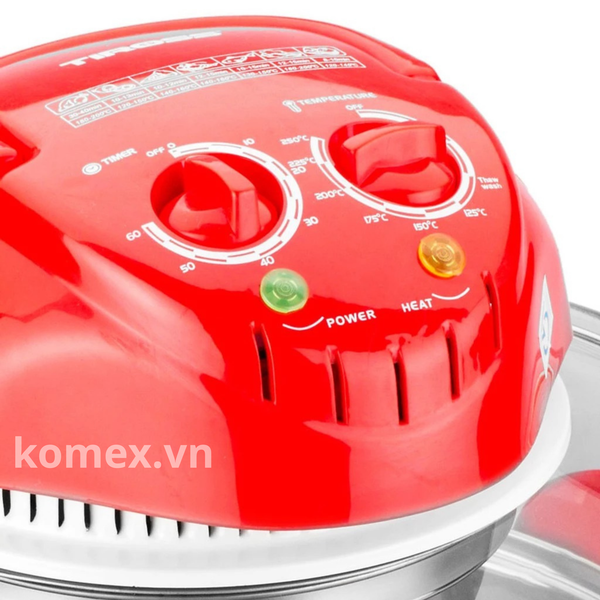Lò nướng thủy tinh Halogen Tiross TS967, Dung tích 12L