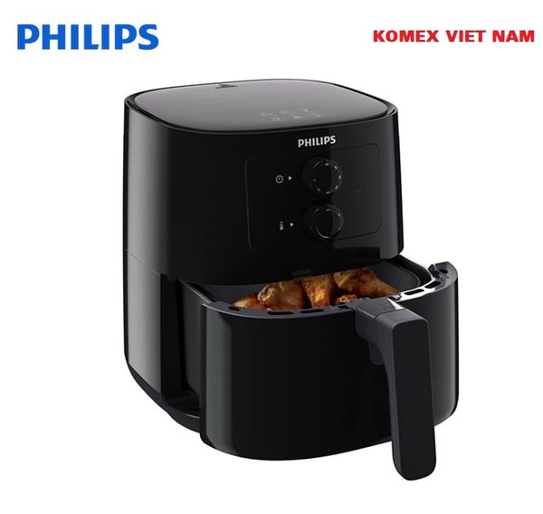 Nồi chiên không dầu điều khiển cơ Philips HD9200/90, dung tích 4.1 lít