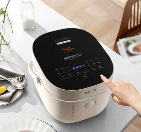 Nồi điện nấu cơm cháy cao tần MORICO MR800IH, dung tích 1.8 lít