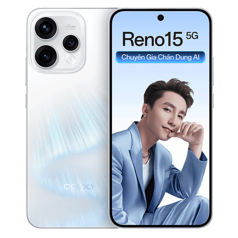 ĐTDĐ Oppo Reno15 5G (12GB-256GB)–AMOLED 1.5K 120Hz, Snapdragon 7 Gen 4, Camera Chân Dung AI