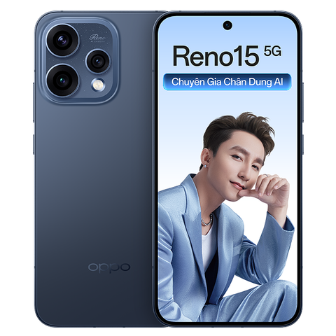 ĐTDĐ Oppo Reno15 5G (12GB-256GB)–AMOLED 1.5K 120Hz, Snapdragon 7 Gen 4, Camera Chân Dung AI