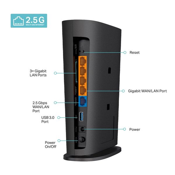 Router Wi-Fi 6 chuẩn AX6000 8 luồng với cổng 2.5G TP-Link Archer AX80