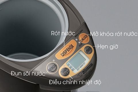 Phích đun nước điện giữ ấm Nhật Bản Zojirushi CD-QAQ40-TA, dung tích 4 lít