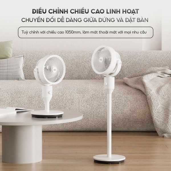 Quạt đối lưu không khí Aqua AQF-ED1800T(W) có khay tinh dầu tiện lợi