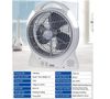 Quạt sạc điện Tiross TS9172– Quạt tích điện đa năng, vận hành êm ái, tích hợp đèn LED tiện lợi