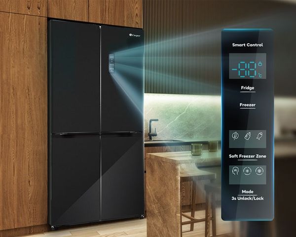 Tủ lạnh nhiều cửa Casper ProFresh 430L RM-D430GBS mặt kính, Inverter tiết kiệm điện
