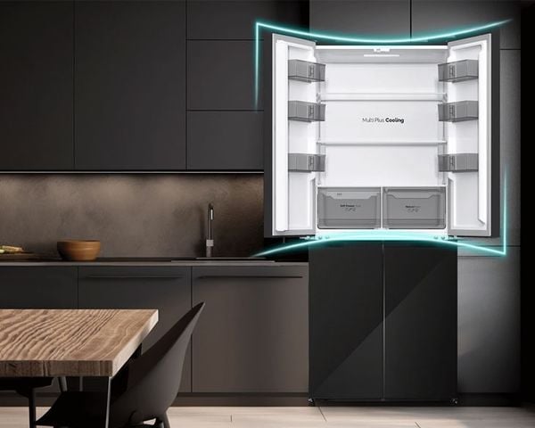 Tủ lạnh nhiều cửa Casper ProFresh 430L RM-D430GBS mặt kính, Inverter tiết kiệm điện