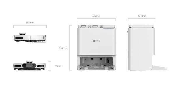 Robot hút bụi lau nhà EZVIZ RS20 Pro – Tự giặt sấy giẻ, đổ rác và cấp nước tự động