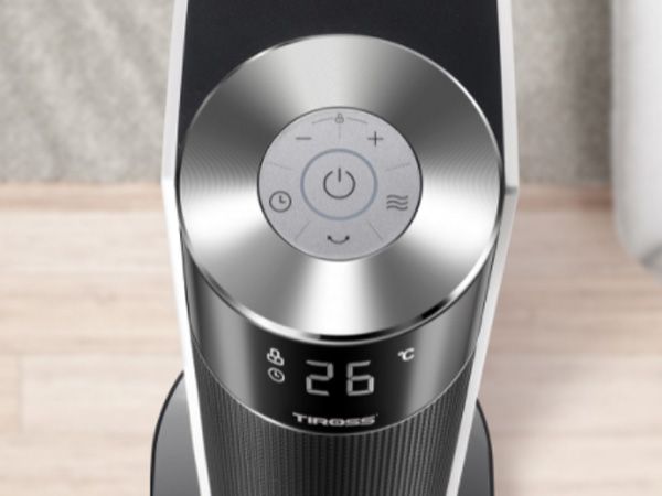 Quạt Sưởi Gốm PTC Ceramic TIROSS TS9443, điều khiển từ xa, an toàn trẻ em