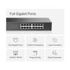 Switch Gigabit 16 Cổng Mercusys MS116GS, đáp ứng tốt truyền tải dữ liệu lớn và kết nối nhiều thiết bị cùng lúc