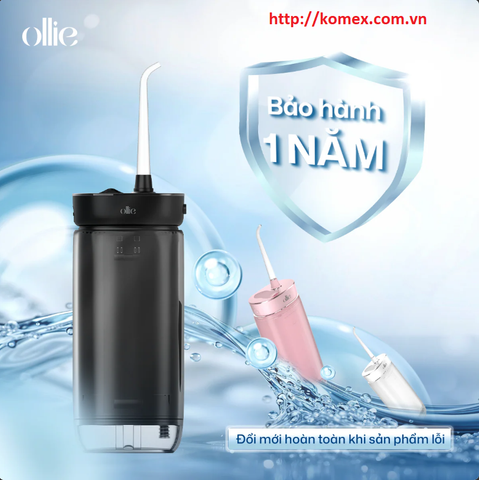 Tăm nước cầm tay Ollie mini gấp gọn, Model OLF-AC-SG01, Áp suất nước Max 130 Psi