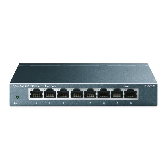 Switch Gigabit 8 Cổng TP-Link TL-SG108 Vỏ Kim Loại, Hỗ trợ tốt cho các ứng dụng đồ họa