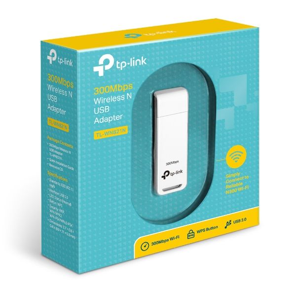 USB Adapter Wi-Fi 300Mbps TP-Link TL-WN821N Chuẩn N,cắm trực tiếp qua cổng USB 2.0